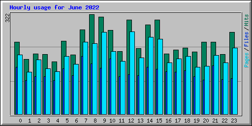 Hourly usage for June 2022