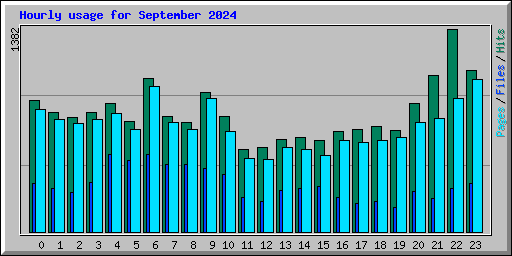 Hourly usage for September 2024