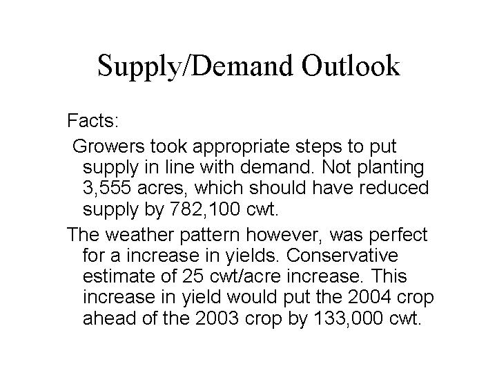Supply Demand Slide 2